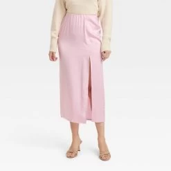 Women's Satin Slip Skirt - A New Day™ Light Pink -A New Day Discount Mall GUEST 013304a8 9b52 400c 8b49 44a419145ab3