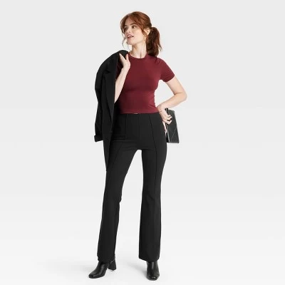 Women's High-Rise Pull-On Flare Pants - A New Day™ 2 Women's High-Rise Pull-On Flare Pants - A New Day™ - Image 2