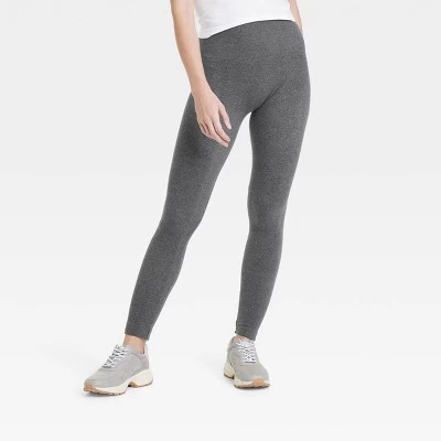 Women's High Waisted Cotton Seamless Fleece Lined Leggings - A New Day™ 6 Women's High Waisted Cotton Seamless Fleece Lined Leggings - A New Day™ - Image 6
