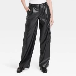 Women's High-Rise Straight Faux Leather Cargo Pants - A New Day™ Black 6 Women's High-Rise Straight Faux Leather Cargo Pants - A New Day™ Black -A New Day Discount Mall GUEST 05f34dc0 632b 4cf6 b3cd 208c5c798e67