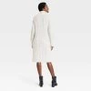 Women's Turtleneck Long Sleeve Cozy Sweater Dress - A New Day™