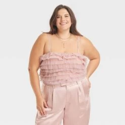 Women's Tiny Tulle Tank Top - A New Day™ -A New Day Discount Mall GUEST 0816d1cb b246 4315 8225 2c733d98190a