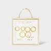 14K Gold Plated Trio Hoop Earring Set - A New Day™ Gold