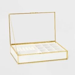 Glass Jewelry Organizer - A New Day™ Gold