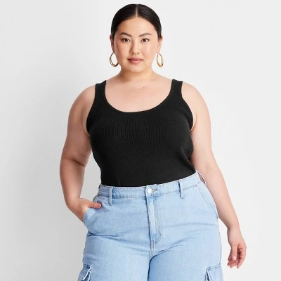 Women's Scoop Neck Sweater Tank Top - A New Day™ 3 Women's Scoop Neck Sweater Tank Top - A New Day™ - Image 3