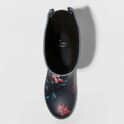 Women's Vicki Mid Calf Rubber Rain Boots - A New Day 2 Women's Vicki Mid Calf Rubber Rain Boots - A New Day - Image 2