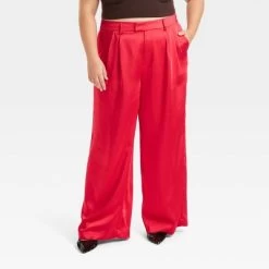Women's High-Rise Wide Leg Satin Pants - A New Day™ -A New Day Discount Mall GUEST 17250d62 c313 47af 9f6b 7ec03913a349