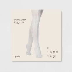 Women's Cable Sweater Tights - A New Day™