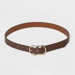 Women's Double Buckle Belt - A New Day™ Brown -A New Day Discount Mall GUEST 19ea4b41 c1a9 4411 849d c9b575969962