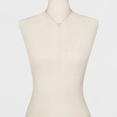 Short Pendant Necklace - A New Day™ Rose Gold 1 Short Pendant Necklace - A New Day™ Rose Gold