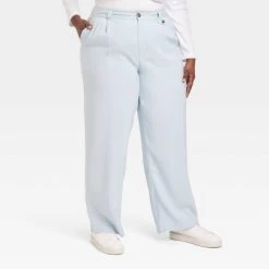Women's High-Rise Relaxed Fit Full Length Baggy Wide Leg Trousers - A New Day™ -A New Day Discount Mall GUEST 1b1aae09 6ab7 4eee b0d6 c6af1b6b9c79