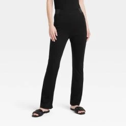 Women's High Waisted Ponte Flare Leggings With Pockets - A New Day™ Black -A New Day Discount Mall GUEST 20bfdd9e 9a0b 4b68 afe2 85aecf3008f7