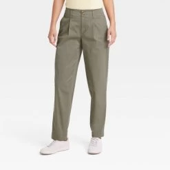 Women's High-Rise Pleat Front Tapered Chino Pants - A New Day™ -A New Day Discount Mall GUEST 23eb50f9 46ea 488a b670 3522d142ae42