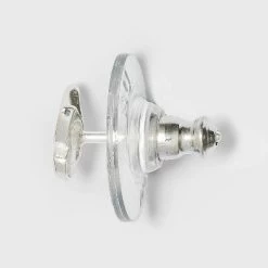 Sterling Silver Cubic Zirconia And Butterfly Stud Earring Set 3pc - A New Day™ Silver