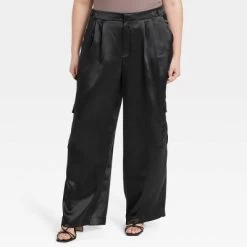 Women's High-Rise Satin Cargo Pants - A New Day™ -A New Day Discount Mall GUEST 2af35e5e 2fc1 4ac2 bbd6 7aecf0db0021