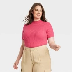 Women's Mock Turtleneck Ribbed Sweater - A New Day™ -A New Day Discount Mall GUEST 2d260432 9428 4fca 8b18 fc272710271a