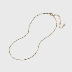Twisted Bar Chain Necklace - A New Day™ Gold -A New Day Discount Mall GUEST 2d277f99 e09a 47ee 90b3 8f30634f46e8