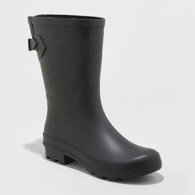 Women's Vicki Mid Calf Rubber Rain Boots - A New Day 5 Women's Vicki Mid Calf Rubber Rain Boots - A New Day - Image 5