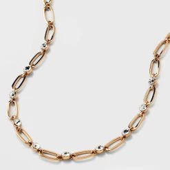 Channel And Station Chain Necklace - A New Day™ Gold -A New Day Discount Mall GUEST 307da577 d670 4a42 b96d 97903ecbcc29