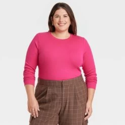 Women's Long Sleeve Slim Fit Crewneck T-Shirt - A New Day™ -A New Day Discount Mall GUEST 31bf5bc5 99c6 4634 9612 429e9e4ea46a