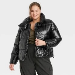 Women's Short Relaxed Puffer Jacket - A New Day™ -A New Day Discount Mall GUEST 34d22ce0 da74 4e7f 9318 41b8efde4256