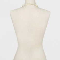 Long Faux Pearl Necklace - A New Day™ Silver/White -A New Day Discount Mall GUEST 37708bfd 214c 48b3 b899 cc0ad4e48f99