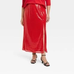Women's Sequin A-Line Midi Skirt - A New Day™ Red 7 Women's Sequin A-Line Midi Skirt - A New Day™ Red -A New Day Discount Mall GUEST 3a892994 3a94 456b abd6 71fcb518c653