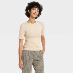 Women's Elbow Sleeve Slim Fit Crew Neck T-Shirt - A New Day™ -A New Day Discount Mall GUEST 3cb28267 7fd0 4282 88e1 a1b72681be7b