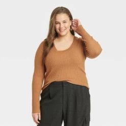 Women's Fine Gauge Scoop Neck Sweater - A New Day™ -A New Day Discount Mall GUEST 42877874 468b 4fdf a675 2d10bd1bb5ec
