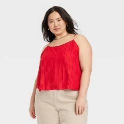 Women's Plisse Cami - A New Day™ -A New Day Discount Mall GUEST 4492d1e3 00c9 45e6 95e5 6ca886c0f3d2