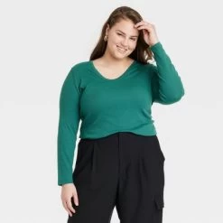 Women's Long Sleeve V-Neck T-Shirt - A New Day™ -A New Day Discount Mall GUEST 5d63e4b3 c0db 4d39 971e 1cafca25f6af