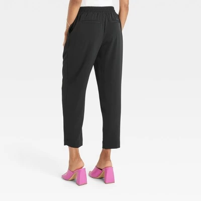 Women's High-Rise Tapered Fluid Ankle Pull-On Pants - A New Day™ 1 Women's High-Rise Tapered Fluid Ankle Pull-On Pants - A New Day™