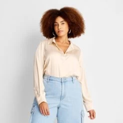 Women's Long Sleeve Button-Front Shirt - A New Day™ 16 Women's Long Sleeve Button-Front Shirt - A New Day™ -A New Day Discount Mall GUEST 61d17851 9aaa 4964 bd5d b758a99c0de3