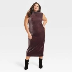 Women's Velour Side Ruched Drapery Bodycon Dress - A New Day™ -A New Day Discount Mall GUEST 6b84a4c6 87f8 46b9 840e 4d3a41a44be2
