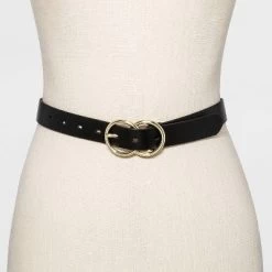 Women's Double Buckle Belt - A New Dayâ„¢ Black