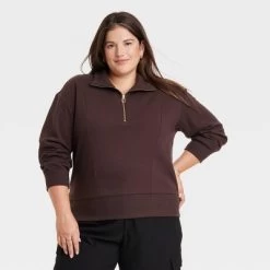 Women's Quarter Zip Sweatshirt - A New Day™ -A New Day Discount Mall GUEST 74fd1025 18be 4537 aac8 02aafa2e045a