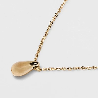 Teardrop Pendant Necklace - A New Day™ Gold 3 Teardrop Pendant Necklace - A New Day™ Gold - Image 3