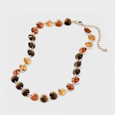 Stone Beaded Necklace - A New Day™ 2 Stone Beaded Necklace - A New Day™ - Image 2