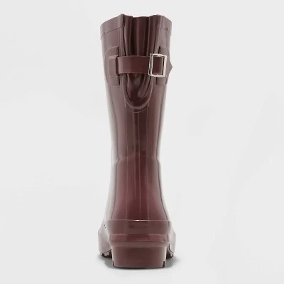 Women's Vicki Mid Calf Rubber Rain Boots - A New Day 3 Women's Vicki Mid Calf Rubber Rain Boots - A New Day - Image 3