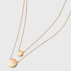 Coin Pendant Chain Multi-Strand Necklace - A New Day™ Gold -A New Day Discount Mall GUEST 81aa3dca 374f 48e1 9a0f 89f06e0aca25