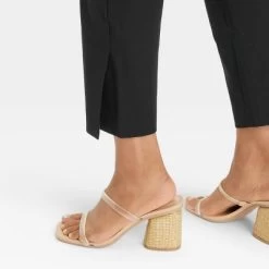 Women's Mid-Rise Slim Straight Fit Side Split Trousers - A New Day™ -A New Day Discount Mall GUEST 84f81f7d 1d7c 43dc 8964 a8aa95f9f67f