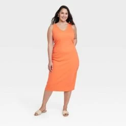 Women's Rib Knit Side Ruched Bodycon Dress - A New Day™ -A New Day Discount Mall GUEST 8cb4e897 4d0c 4e6c b900 b635080dd75c