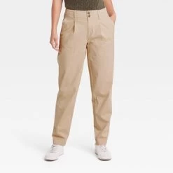 Women's High-Rise Pleat Front Tapered Chino Pants - A New Day™ -A New Day Discount Mall GUEST 8ef4f292 b8d4 4ad3 9284 4216a9185de4