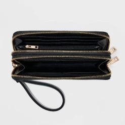 Double Zip Wallet - A New Day™ Black