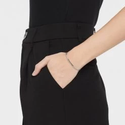 Sterling Silver With Snake Chain And Beaded Chain Bracelet - A New Day™ Silver