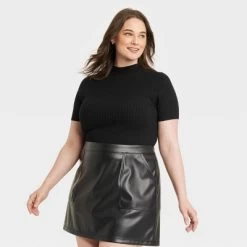 Women's Mock Turtleneck Ribbed Sweater - A New Day™ -A New Day Discount Mall GUEST 99debab6 bf87 4dc2 a148 f0a93b8ddfe5