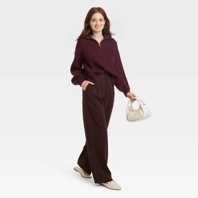 Women's Quarter Zip Pullover Sweater - A New Day™ 2 Women's Quarter Zip Pullover Sweater - A New Day™ - Image 2