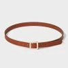 Women's Chunky Center Bar Buckle Belt - A New Day™ Brown