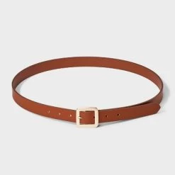 Women's Chunky Center Bar Buckle Belt - A New Dayâ„¢ Brown