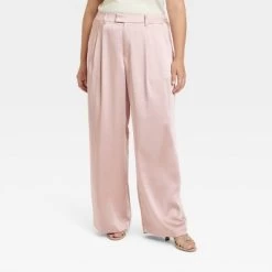 Women's High-Rise Wide Leg Satin Pants - A New Day™ -A New Day Discount Mall GUEST ad3f8c02 97c3 4b00 8dd9 2f40f940f5af